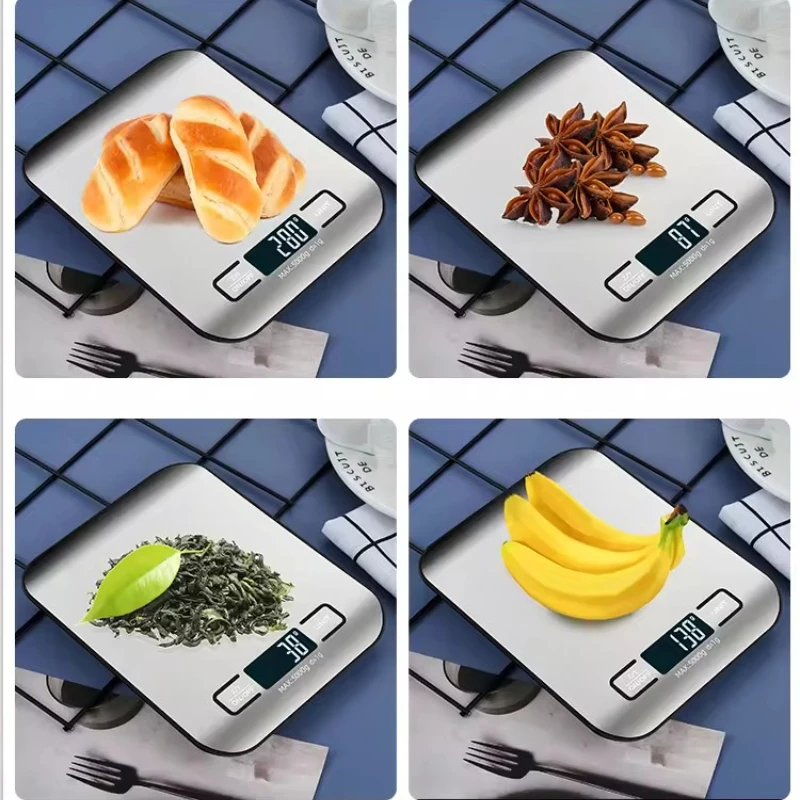 Balança de Cozinha Digital - MaxWeight 5Kg com Display LED