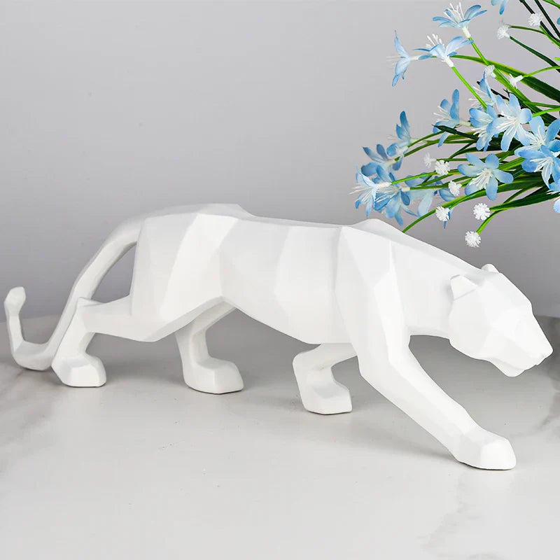 Estátua Decorativa resina - Leopardo