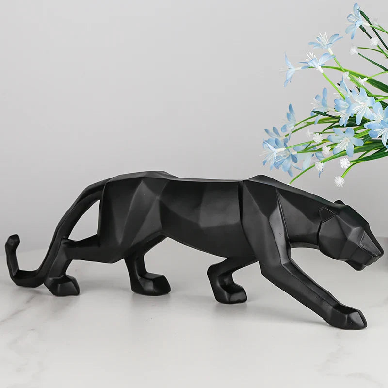 Estátua Decorativa resina - Leopardo