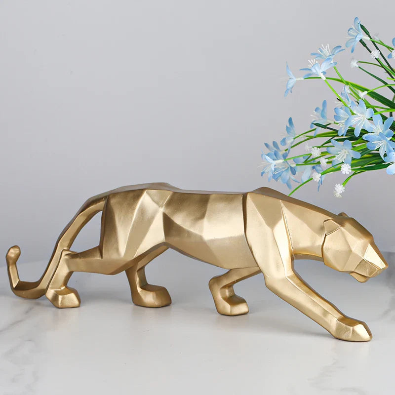 Estátua Decorativa resina - Leopardo