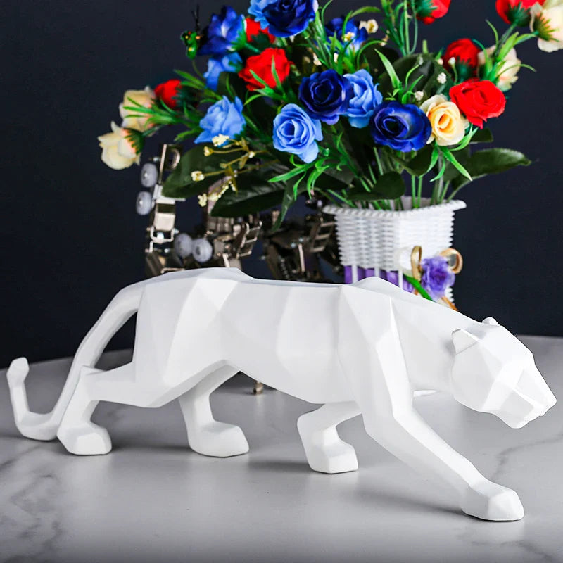 Estátua Decorativa resina - Leopardo