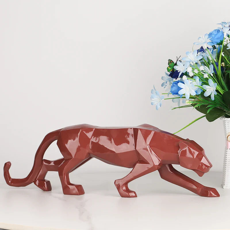 Estátua Decorativa resina - Leopardo