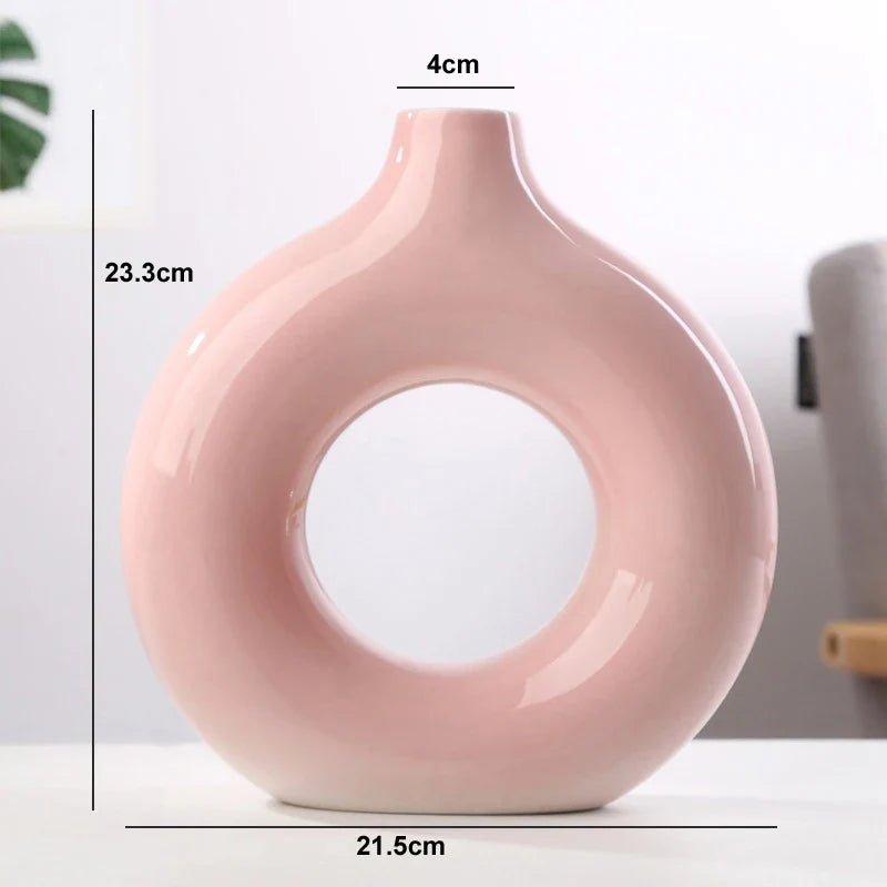 Vaso em Cerâmica - Nórdico Linka: Elegância e Simplicidade em Cada Detalhe
