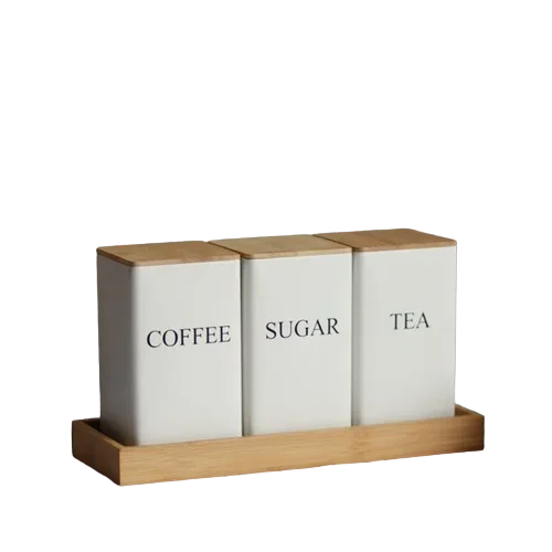 Potes Armazenamento Café, Açúcar e Chá - Flex