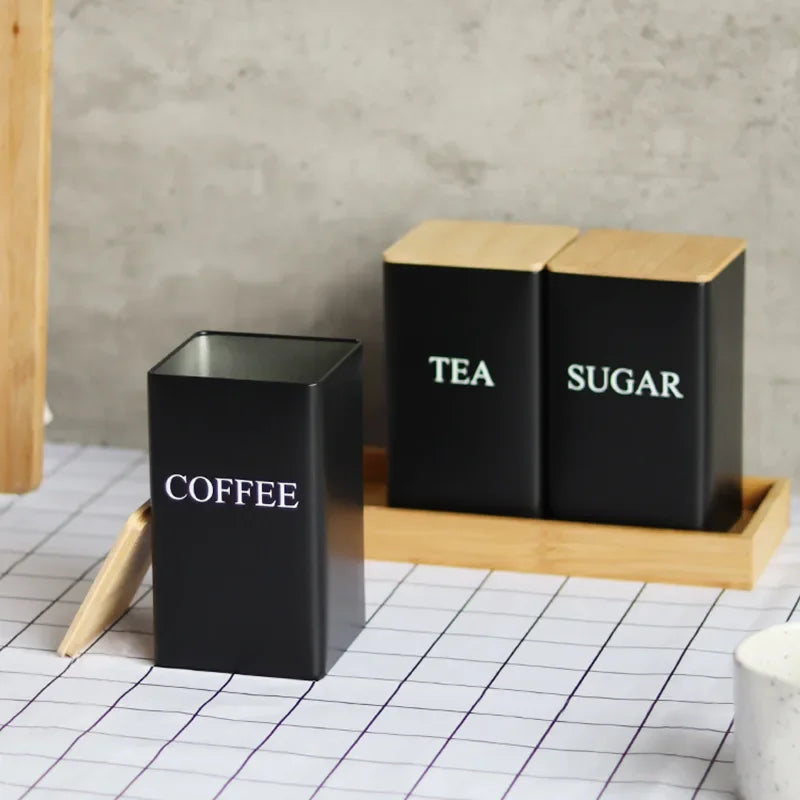 Potes Armazenamento Café, Açúcar e Chá - Flex